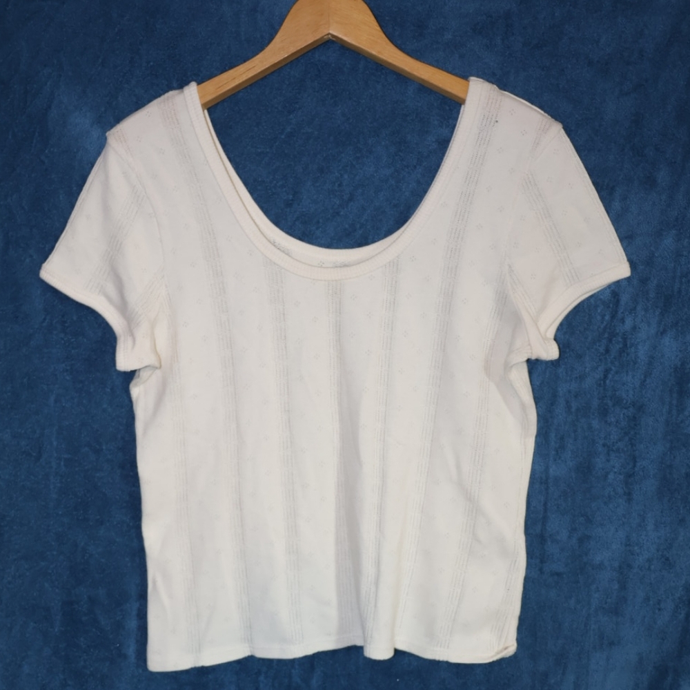 Madewell Cream Short Sleeve Tee